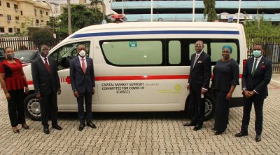 COVID-19: NSE Donates Ambulance, Cash To Capital Market Support Committee COVID-19: NSE Donates Ambulance, Cash To Capital Market Support Committee